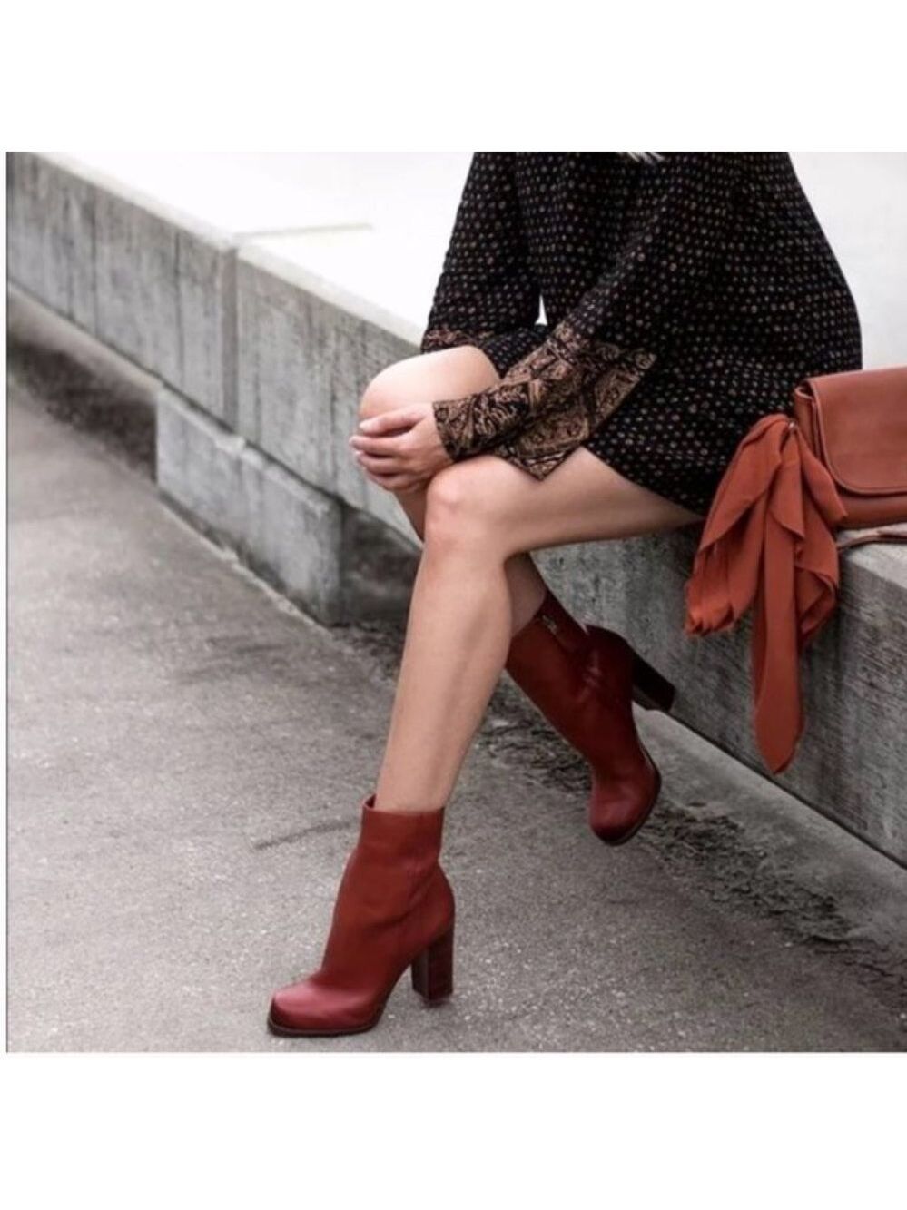 Sam Edelman Women's Reyes Boot Rust Red - Picture 9 of 15